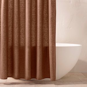 Casaluna Chambray Shower Curtain Clay